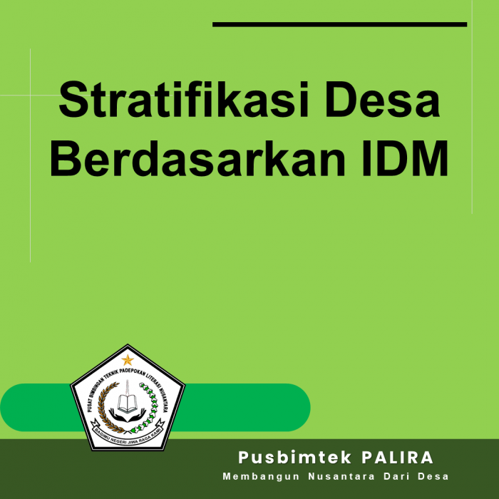 Stratifikasi Desa Berdasarkan IDM