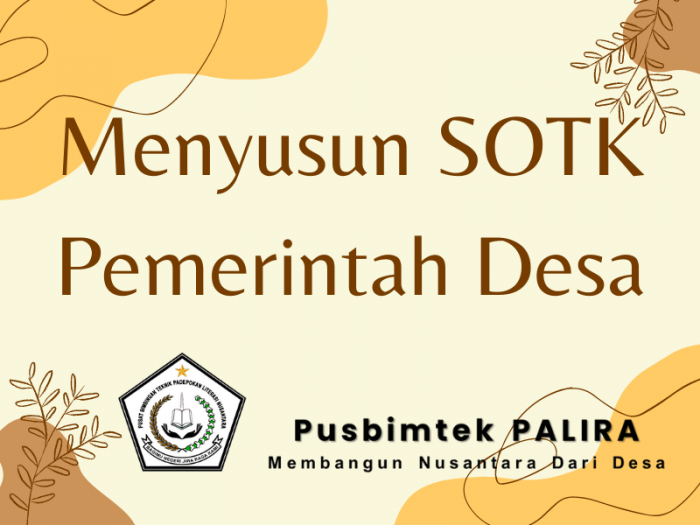 Menyusun SOTK Pemerintah Desa