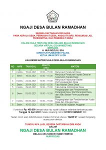 Ngaji Desa Bulan Ramadhan