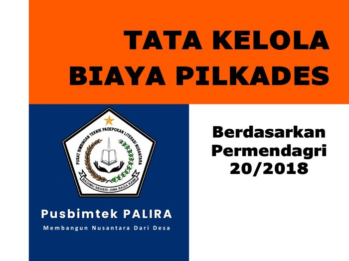 Tata Kelola Biaya Pilkades (Berdasarkan Permendagri 20/2018)