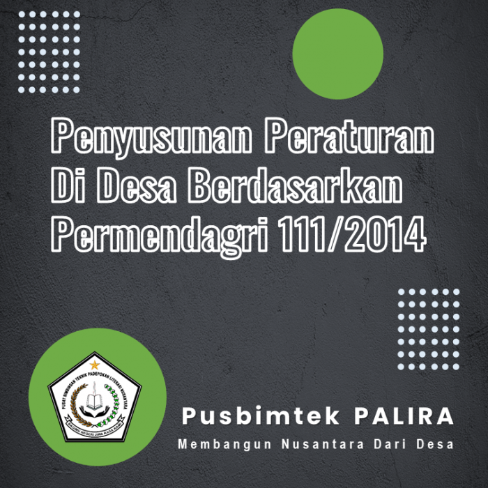 Penyusunan Peraturan Di Desa Berdasarkan Permendagri 111/2014