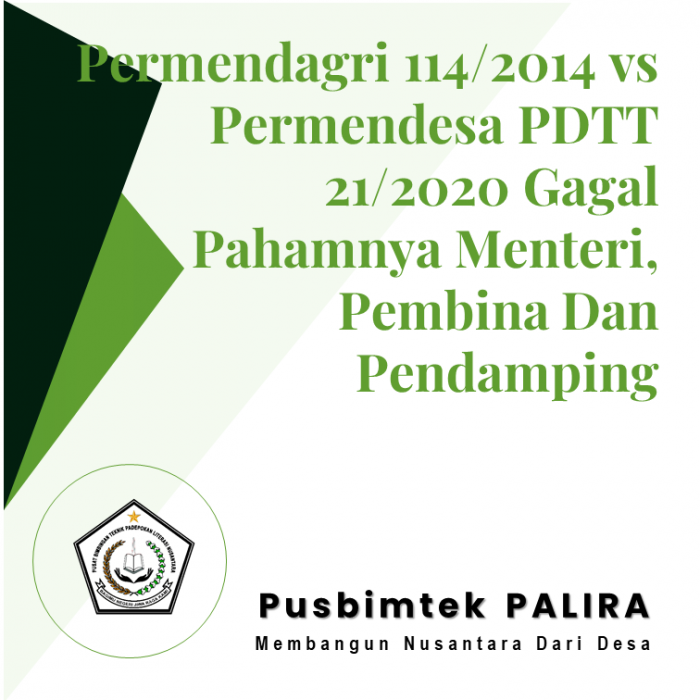 Permendagri 114/2014 vs Permendesa PDTT 21/2020 Gagal Pahamnya Menteri, Pembina Dan Pendamping