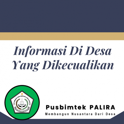 Informasi Di Desa Yang Dikecualikan