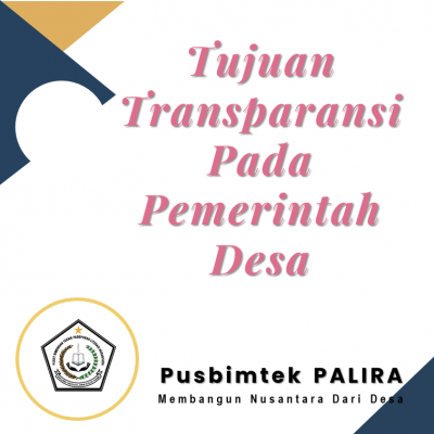 Tujuan Transparansi Pada Pemerintah Desa