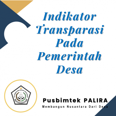 Indikator Transparasi Pada Pemerintah Desa