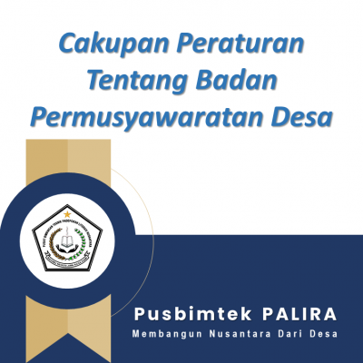 Cakupan Peraturan Tentang Badan Permusyawaratan Desa