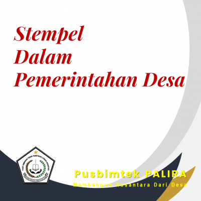 Stempel Dalam Pemerintahan Desa