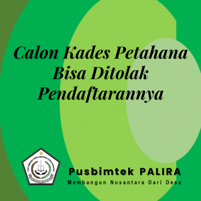 Calon Kades Petahana Bisa Ditolak Pendaftarannya