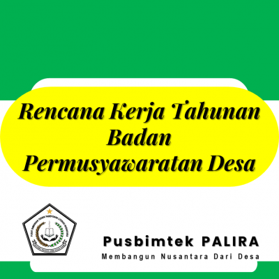 Rencana Kerja Tahunan Badan Permusyawaratan Desa