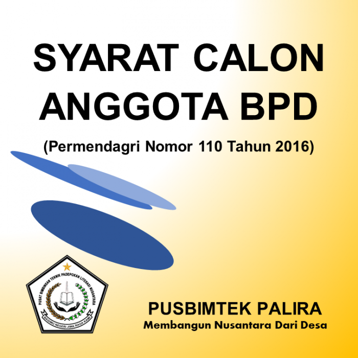 SYARAT CALON ANGGOTA BPD