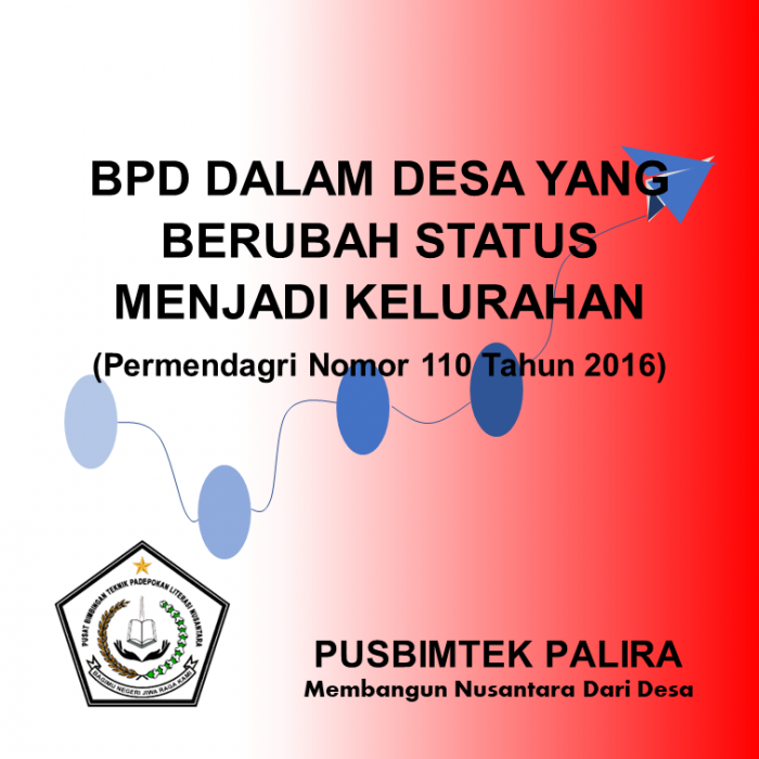 BPD DALAM DESA YANG BERUBAH STATUS MENJADI KELURAHAN