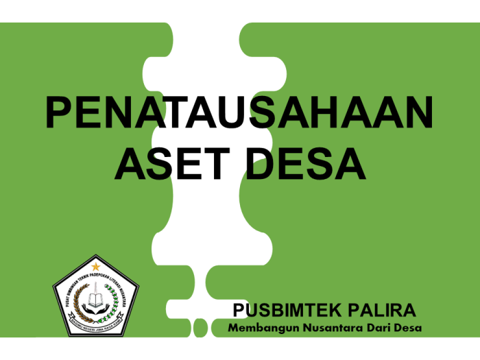 PENATAUSAHAAN ASET DESA