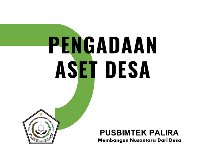 PENGADAAN ASET DESA