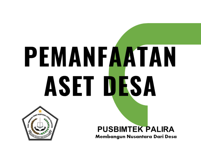 PEMANFAATAN ASET DESA