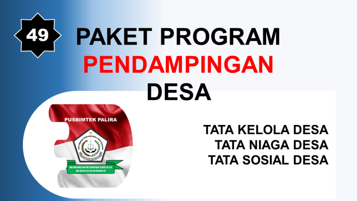 PROGRAM PENDAMPINGAN DESA