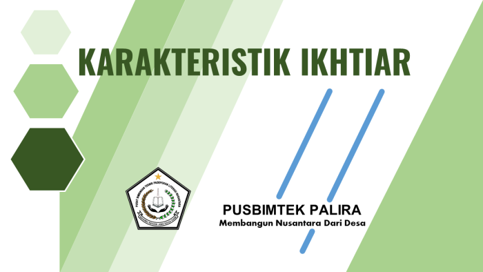 KARAKTERISTIK IKHTIAR