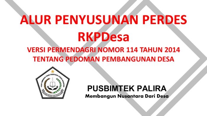 ALUR PENYUSUNAN PERDES RKPDesa