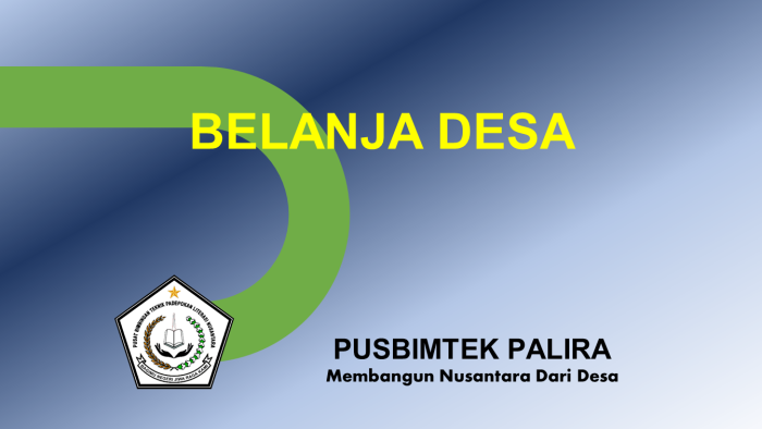 BELANJA DESA
