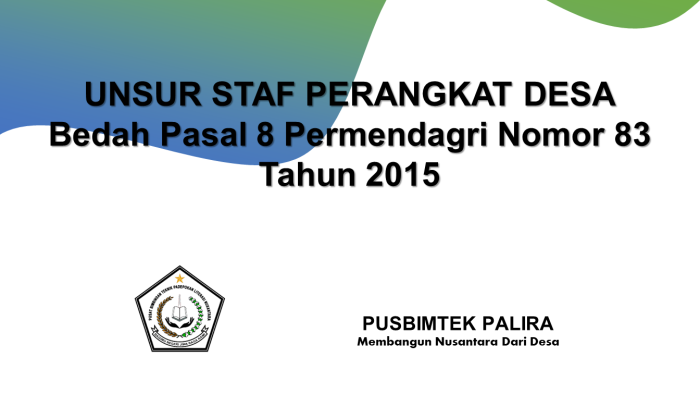 UNSUR STAF PERANGKAT DESA