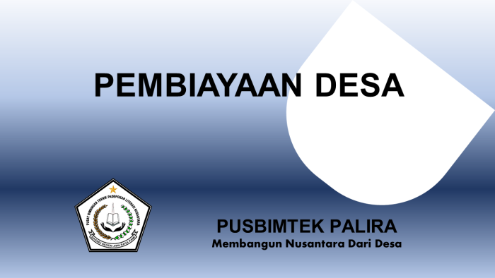 PEMBIAYAAN DESA