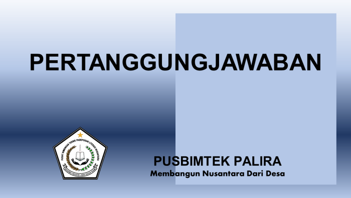 PERTANGGUNGJAWABAN