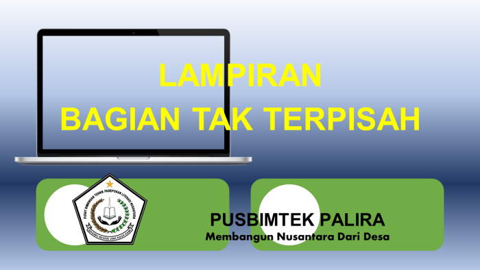 LAMPIRAN BAGIAN TAK TERPISAH