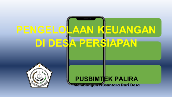 PENGELOLAAN KEUANGAN DI DESA PERSIAPAN