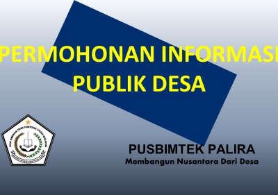 PERMOHONAN INFORMASI PUBLIK DESA