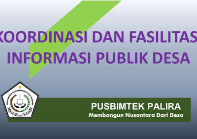 KOORDINASI DAN FASILITASI INFORMASI PUBLIK DESA