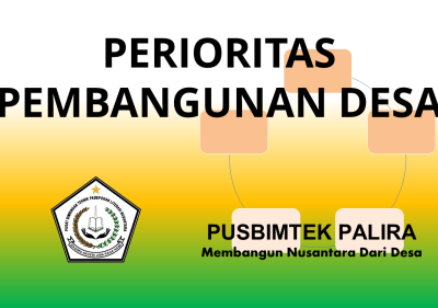 PERIORITAS PEMBANGUNAN DESA