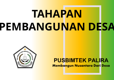 TAHAPAN PEMBANGUNAN DESA