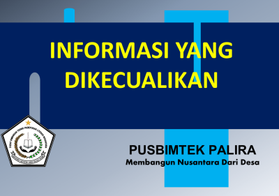 INFORMASI YANG DIKECUALIKAN