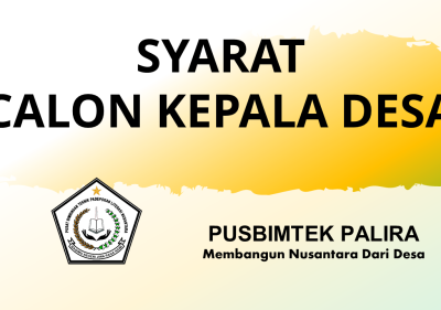 SYARAT CALON KEPALA DESA