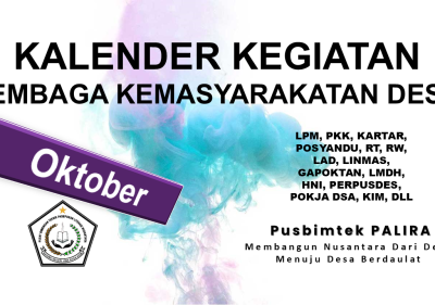 KALENDER KEGIATAN LEMBAGA KEMASYARAKATAN DESA BULAN OKTOBER