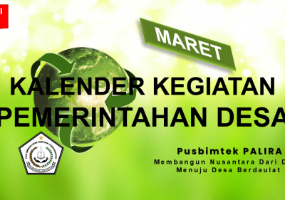 KALENDER KEGIATAN PEMERINTAH DESA BULAN MARET
