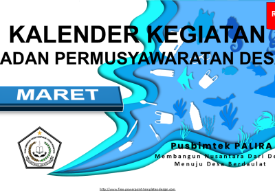 KALENDER KEGIATAN BADAN PERMUSYAWARATAN DESA BULAN MARET