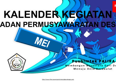 KALENDER KEGIATAN BADAN PERMUSYAWARATAN DESA BULAN MEI
