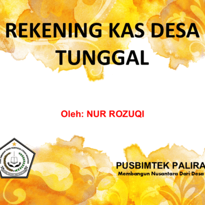 REKENING KAS DESA TUNGGAL