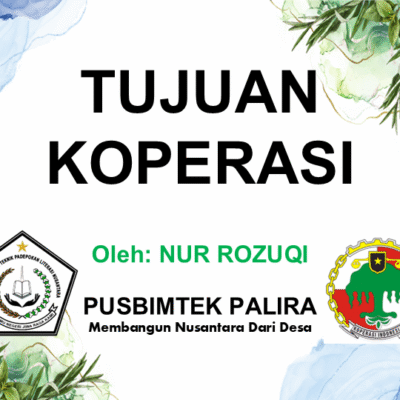 TUJUAN KOPERASI