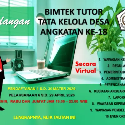 BIMTEK TUTOR TATA KELOLA DESA ANGKATAN KE-18
