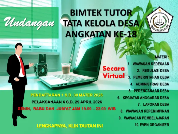 BIMTEK TUTOR TATA KELOLA DESA ANGKATAN KE-18