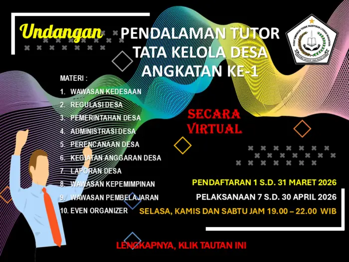 PENDALAMAN TUTOR TATA KELOLA DESA ANGKATAN KE-1
