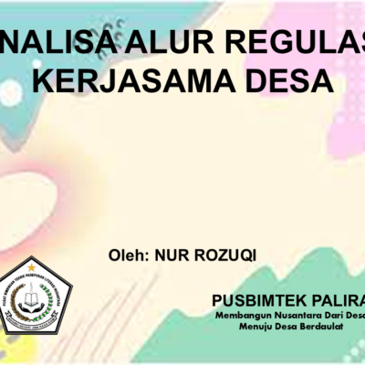 ANALISA ALUR REGULASI KERJASAMA DESA