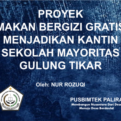 PROYEK MAKAN BERGIZI GRATIS MENJADIKAN KANTIN SEKOLAH MAYORITAS GULUNG TIKAR